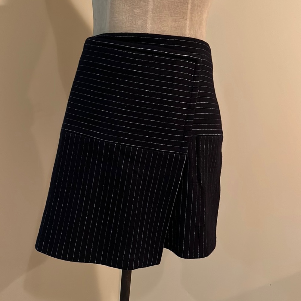 Alice + Olivia Wool Blend Asymmetrical Skirt